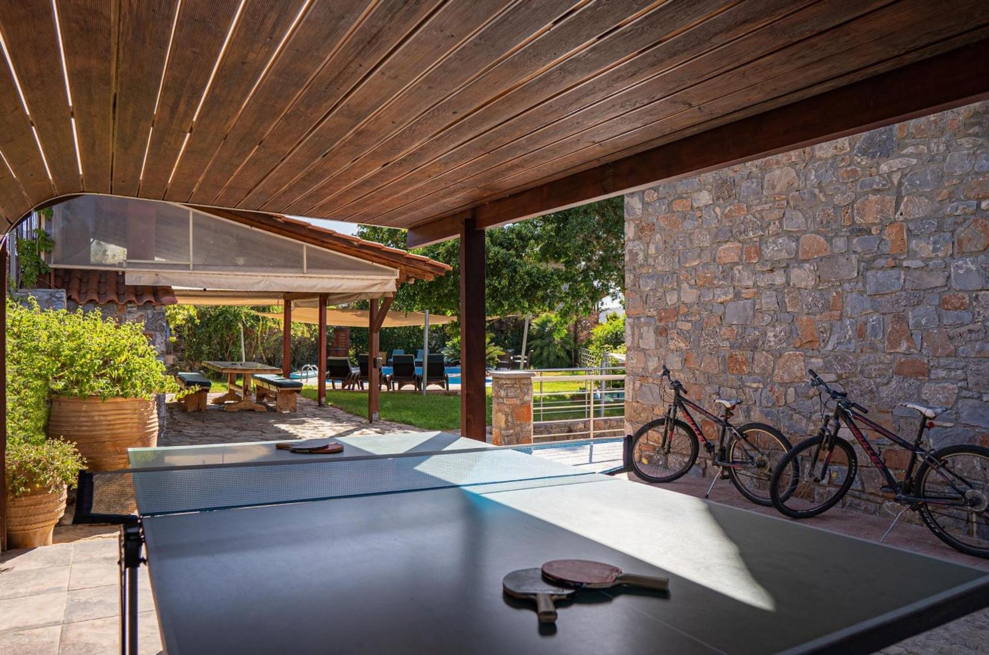 Iris Stone Built Villa Milatos Exterior photo